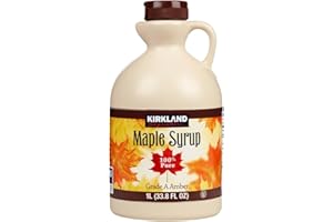 Kirkland Maple Syrup, 100% Pure and Natural, Grade A, Robust Taste 1L (case of 1)
