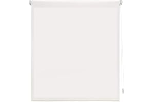 Blindecor Aure | Tenda a rullo traslucida tinta unita senza perforazione - Bianco sporco, 67 x 180 cm (Larghezza x Altezza) | Dimensioni del tessuto 64 x 175 cm | Tende per interni senza attrezzi