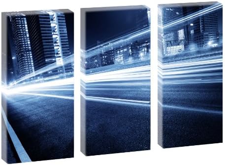 Picture-Art on Canvas Artwork Art-Light Trails - 130 CM x 80 CM
