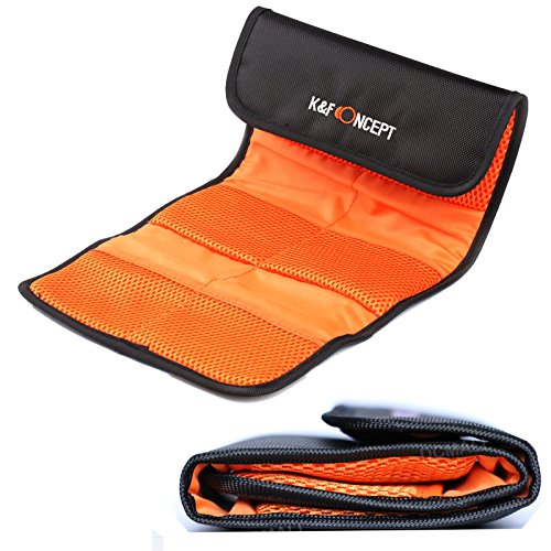 K F CONCEPT 6 Poche Filtre Sac Housse Organisateur Accessoires de Lentille Pour Canon Nikon Sony Cam  scope Appareil Photo Num  rique