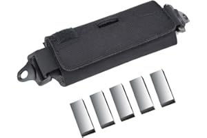 DONGKER Sac de Poids de Casque, Sac d'Equilibrage d'Accessoires de Poche de Casque Tactique avec 5 Contrepoids