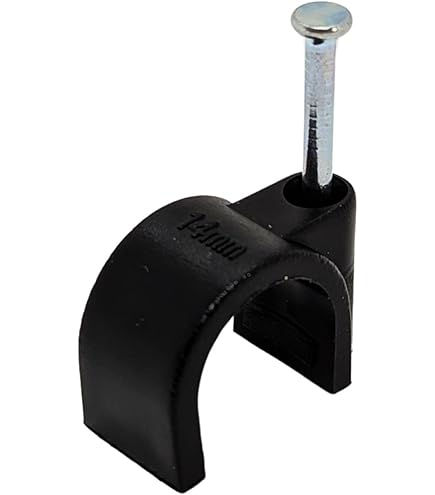 200 Morsetti Per Cavi Da 8mm - Clip Con Chiodo Per Organizzare Cavi A Parete - Foto 12