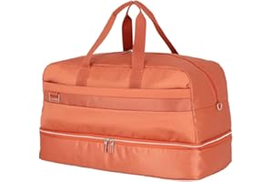 travelite Reisetasche groß mit Schultergurt + Aufsteckfunktion, MIIGO, nachhaltiger Weichgepäck Weekender aus recyceltem Material, 60 cm, 58 Liter