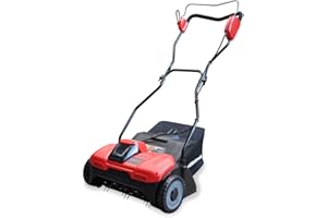 RocwooD PowerWorks Cordless Battery Scarifier Lawn Rake Dethatcher 40v 2Ah Greenworks Garden Grass Outdoor 36 Working Width Folding Design 10L Grass Bag Tool Only (Battery & Charger Not Included)