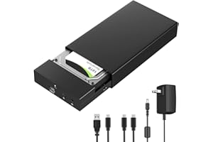 INDMEM SAS to USB 3.0 Enclosure, SAS Hard Drive Adapter Reader Converter for 2.5/3.5inch SSD HDD,SAS Hard Disk Docking Station with 12V 2A Power Supply 10Gbps,Tool Free,Up to 18TB