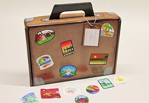 Deko-cut Geschenkkoffer - Bastelset - Weltreise -