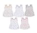 Sathiyas Baby Girls Gathered Dresses (Pack of 5) (0-6Months) RS.449.00