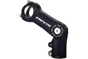FOMTOR Potence réglable de 0 à 90 degrés 90 mm pour guidon de 31,8 mm, convient à la plupart des VTT, vélos de route, BMX