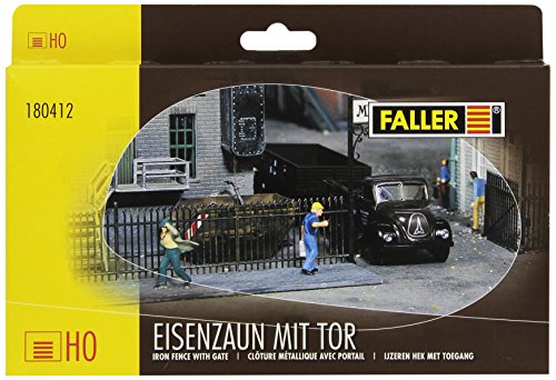 Preisvergleich Produktbild FALLER 180412 - Eisenzaun mit Tor