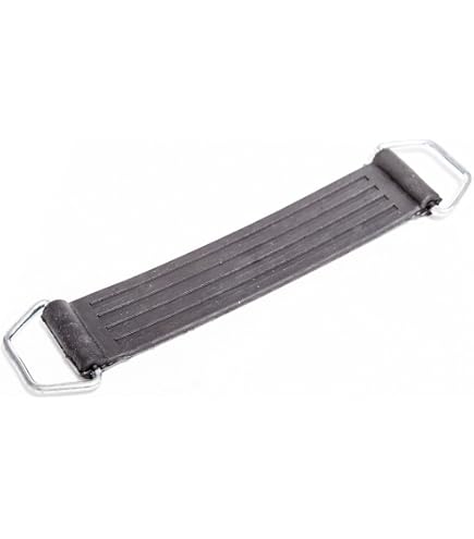 Produktbild von 2er Set Motorrad-Batteriehaltegurt – Dehnbar 18–23 Cm, 2,5 Cm Breit, Gummi Mit Schnallen, Passend Für Roller, Motorräder Und Trikes