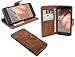 Produktbild Elegante Buch-Tasche Hülle für das HUAWEI P10 in Braun Leder Optik Wallet Book-Style Cover Schale @ Energmix