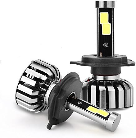 H4 LED Headlight Bulb - 6000K Cool White 7200 Lumens Extremely Brigh H4（9003 HB2）COB Chips Kit for Car (1 Years Warranty) - CreaTion