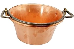 Home Chaudron en cuivre Poignée étrier Cm 24 marmite de Cuisine, Taille Unique