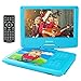 Produktbild DBPOWER 22,9 cm Tragbarer DVD-Player für Kinder, schwenkbarem Bildschirm, 3 Stunden Akku, Unterstützt SD-Karte und USB-Port, Direct Play in Formate AVI/RMVB/MP3/JPEG