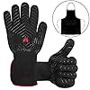 Feuerhandschuhegrillhandschuhe Feuerfestofenhandschuhegrillhandschuhe Hitzebestndiggrillzubehr Handschuhe Mit Einer Grillschrze