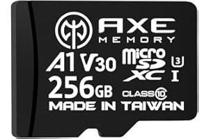 AXE MEMORY 256GB Micro SD Card 4K Ultra HD Video High Speed MicroSDXC Up To 95MB/S A1 V30 UHS-I U3