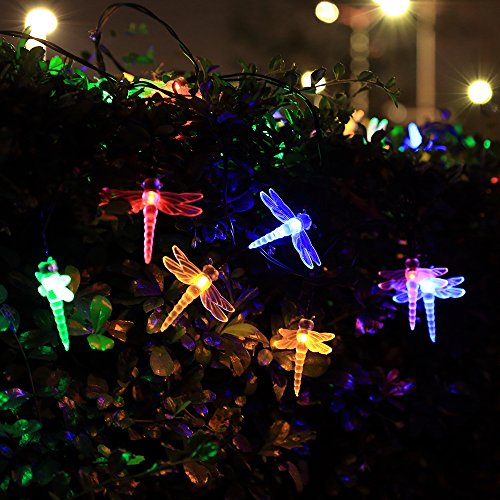InnooLight 30er LED Solar Lichterkette Libelle Garten Außen 4,8 Meter, Solar Beleuchtung für Party, Weihnachten, Outdoor, Fest Deko usw. - 5