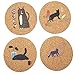 Produktbild Comfot 10-Teilige Niedliche Cartoon-Katze Rund Um Kork-Bierdeckel Set Von 10 Drink Cup Placemat Mat Holder Tisch Oberflächen Schutz 10Cm