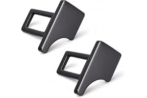2 Pack of Car Seat Belt Clips Alarm Stopper, Hidden Buckle Silencer, Metal, Suitable for Most Cars and Trucks Auto Parts