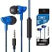 Produktbild In Ear Kopfhörer, Ear Ohrhörer 2018 Silikon Stereo Headset Earphones mit Ohrstöpseln und Mikrofon für iPhone, Android Smartphones und MP3 Players usw