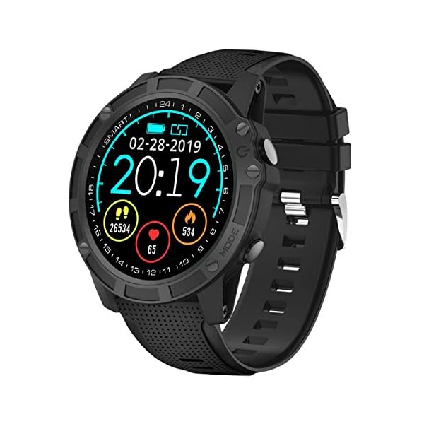 Antimi Smartwatch, Bluetooth Smart Watch Fitness Tracker Armband Sport Uhr Pulsuhren Schrittzähler Schlafmonitor mit IP68 Wasserdicht Schwimmen Blutdruckmessung für iOS Android