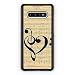 Produktbild Micro Gorilla Cute Treble Clefs Heart Love In A Vintage Sheet Music Background hülle für Samsung Galaxy S10 Plus