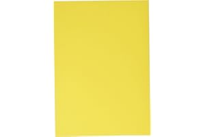 kangaro - Carta colorata giallo DIN A4 – 160 g/m² FSC mix 50 confezioni – Carta da lettere fai da te K-0039-025 29,7 x 21 x 1
