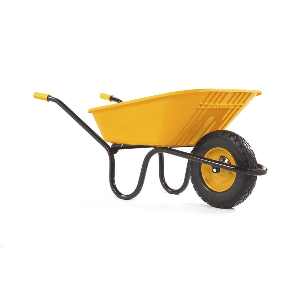Haemmerlin Vibrante Go 90LTR Puncture Free Wheelbarrow Yellow Puncture Free Tyre Yellow