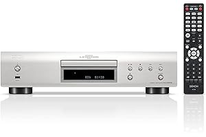 Denon DCD-900NE HiFi CD Player, CD Spieler, Hi-Res, Unterstützung von CD, CD-R/RW, MP3, WMA und USB, Silber