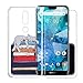 Produktbild DYSu Hülle für Nokia 7.1 Clear Transparent TPU+ (Gehärtetes Glas Schutzfolie Film Protection) Schutzhülle Silikon Cover Case - XY23
