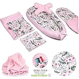 matratzen set 140x200 ✔ DAS BABYNEST - umschließt das Kind perfekt und sorgt für Komfort und sicheren Schlaf. Es wickelt das Baby ein und begrenzt seine Bewegungsfreihet, so dass sich das Kind sicher und geborgen fühlt sich wie im Mutterleib. Im Inneren wurde eine weiche Watte eingenäht, die im Schlaf des Babys Weichheit und Komfort bietet und beseitigt das Gefühl von Unannehmlichkeiten unter dem Rücken des Babys.