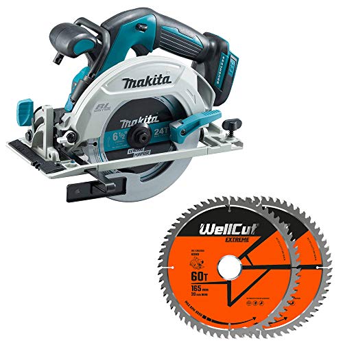Makita DHS680Z 18V Brushless Circular Saw with 2 Extra 60 Teeth Wood Blades