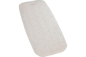 MAXIMEX Wenko 84361900 mata do wanny z naturalnego kauczuku, guma, beżowa, 37 x 90 x 1,6 cm