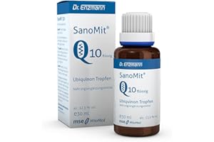 MSE PHARMAZEUTIKA GMBH MSE Pharmazeutika SanoMit flüssiges Ubiquinon Kaneka Coenzym Q10 (30ml) Tropfen, hochdosiert, liposomal vegan, Dr Enzmann