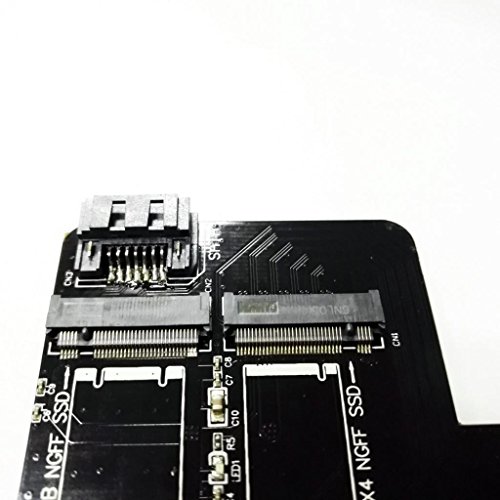 MagiDeal 2 Port NGFF M.2 B + M Schlüssel SSD zu PCI-E 4X Konverter Kartenadapter für Windows MAC - 6