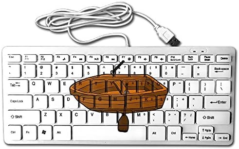 The Sail Boat 78 Keys Wired USB Mini Slim Keyboard For Pc Computer Laptop