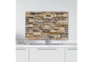 CREARREDA Paraschizzi Cucina in Alluminio Made in Italy Protezione per fornelli e muro lavabile e facile da montare Lastra paraschizzi in metallo 48x72