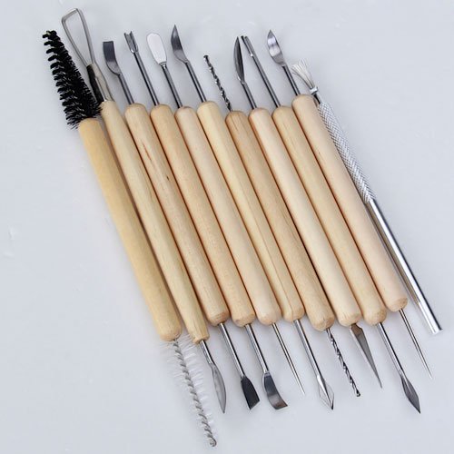 11 pcs Keramik Ton Skulptur Carving Werkzeug setzen - 4
