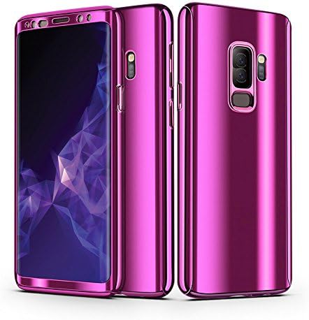 ATOOZ Galaxy S9 Plus Case,Ultra Slim 360 Degree All-around Full Body Coverage Electroplating Mirror Lightweight Shockproof Hard Case Cover for Samsung Galaxy S9 Plus 6.2 Inch (Purple)