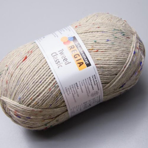 Regia 6-fädig Tweed Classic 0090 150g Sockenwolle