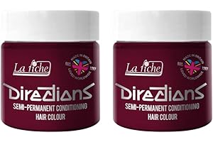 2 x La Riche Directions Semi-Permanent Hair Color Bote de 100 ml (Rubine)