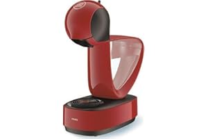 Nescafé Dolce Gusto Krups Machine à Café Manuelle Infinissima Capsules Multi Boissons,1.2L, Rouge