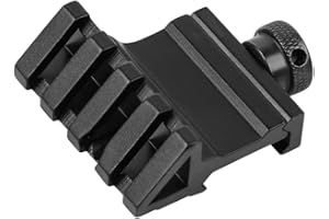 YONCONO Montaje táctico de rieles 45 Grados de desviación de ángulo 4 Ranura 20 mm Adaptador de liberación rápida de Weaver/Picatinny para la Linterna de Punto Rojo