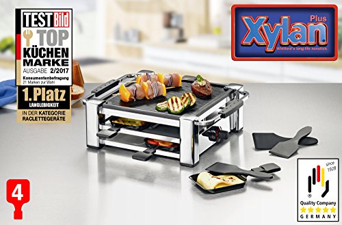 ROMMELSBACHER RCC 1000 Fashion – RACLETTE – 1000 Watt – chrom – 4 Personen - 3