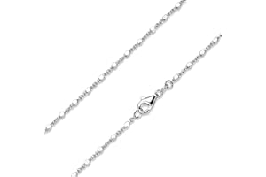 MATERIA by Matthias Wagner Halskette für Frauen Silber 925 - feine Würfel Kette Damen Silberkette filigran 40 45 50 55 60 70cm