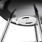 Goods & Gadgets Micro BBQ Kugelgrill kompakter Reise Holzkohle-Grill Tischgrill Edelstahl emailliert 38cm – Bild 4