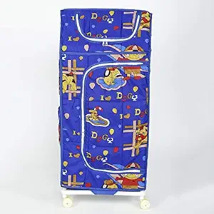 MDN Multipurpose Premium Plastic Baby almirah/Kids Wardrobe/Cloth Organizer/Folding almirah/Toy Box (4 Shelf)