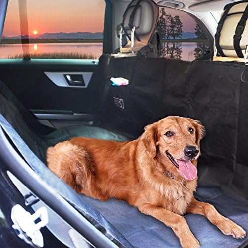 New 2 IN 1 Waterproof Car Rear Back Seat Cover Pet Dog Protector Boot Mat Liner,Inasmile