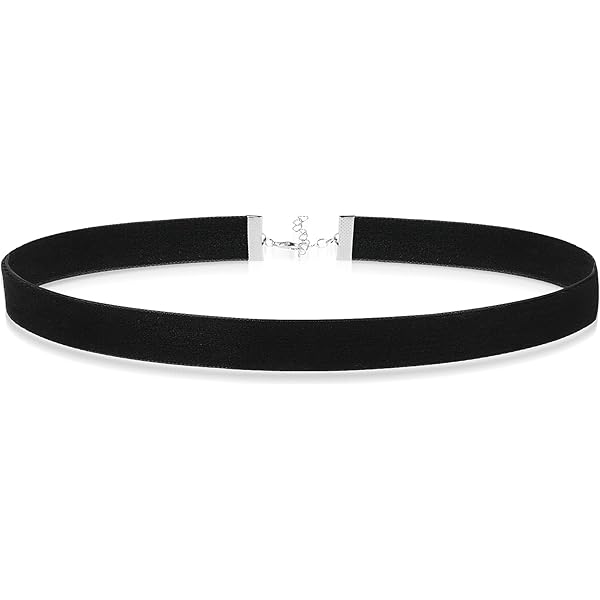 Lusofie 2 Stks zwarte choker ketting voor vrouwen Stretchy Tattoo