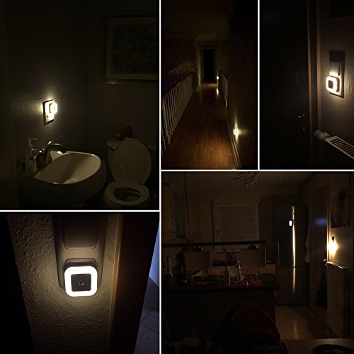 [Warmweiß] SOAIY® 4er-Set LED Nachtlicht 0,5W energiesparend Steckdosenlicht Orientierungslicht mit Dämmerungssensor Warmweiß automatisch Leuchte für Schlafzimmer Kinderzimmer Flur - 7